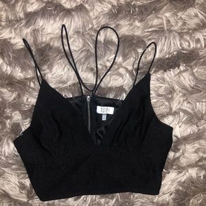 Black crop top